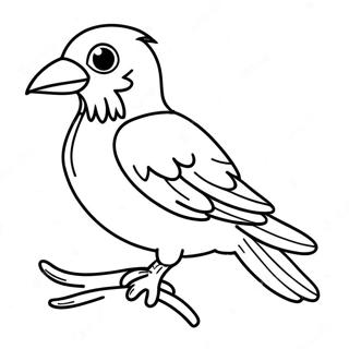 Raven With Magical Powers Coloring Page 41054-32789