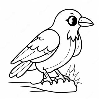 Raven With Magical Powers Coloring Page 41054-32791