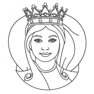 Queen Coloring Page 4106-3310