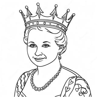 Queen Coloring Page 4106-3311