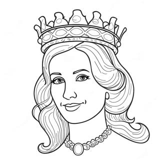 Queen Coloring Page 4106-3312