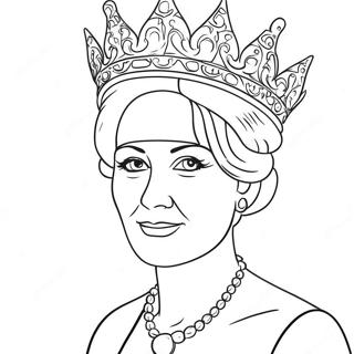 Queen Coloring Page 4106-3395