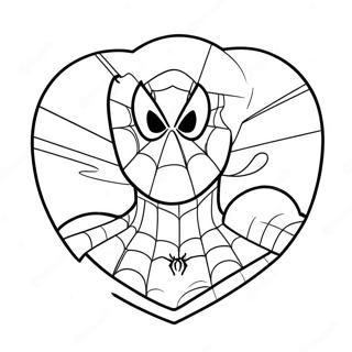 Spiderman Valentine S Day Coloring Page 41073-32798