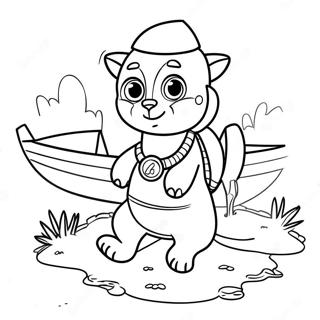 Adventurous Preston Coloring Page 41084-32818