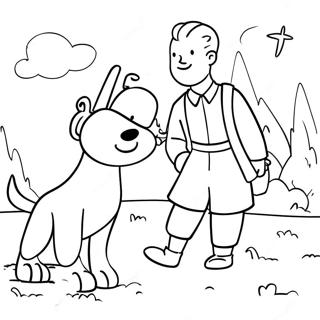 Tintin Coloring Page 41093-32814