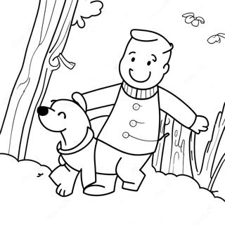 Tintin And Snowy Adventure Coloring Page 41094-32821