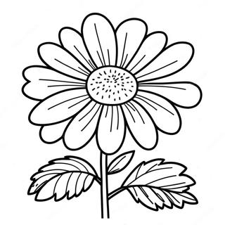 Marigold Flower Coloring Page 41113-32837