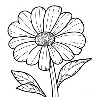 Marigold Flower Coloring Page 41113-32839