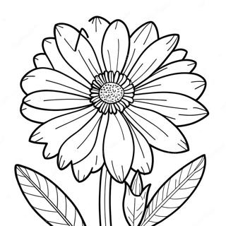 Marigold Flower Coloring Page 41113-32840