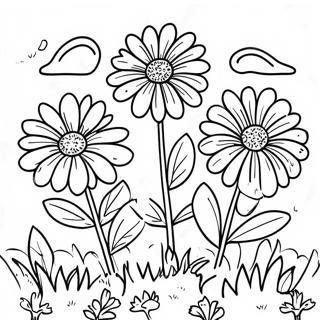 Bright Marigold Garden Coloring Page 41114-32836