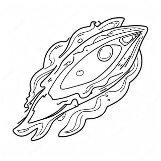 Colorful Comet In Space Coloring Page 41134-32853