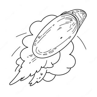 Colorful Comet In Space Coloring Page 41134-32855