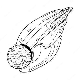 Colorful Comet In Space Coloring Page 41134-32856