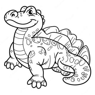 Vector The Crocodile Coloring Pages