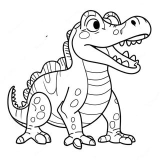 Vector The Crocodile Coloring Page 41153-32870