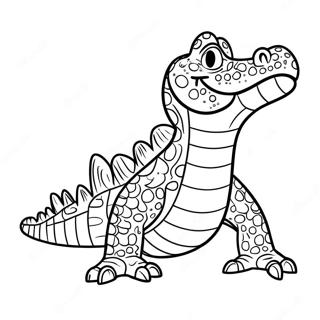 Vector The Crocodile Coloring Page 41153-32871