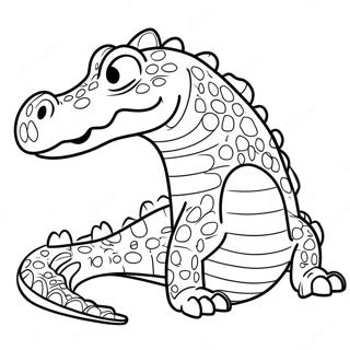 Vector The Crocodile Coloring Page 41153-32872