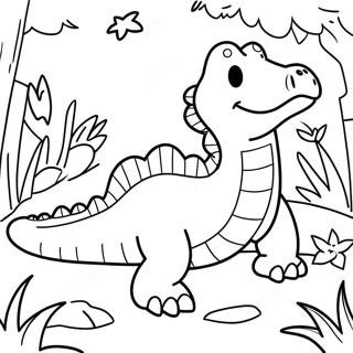 Vector The Crocodile Coloring Pages