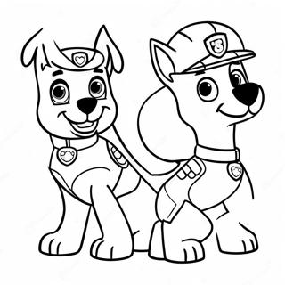 Paw Patrol Birthday Celebration Coloring Page 41163-32876