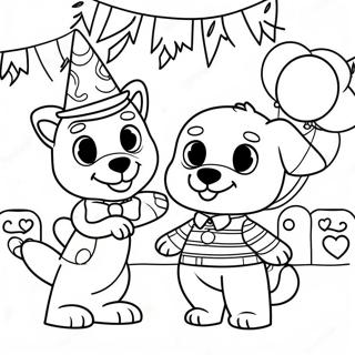 Chase And Marshall Birthday Party Coloring Page 41164-32877