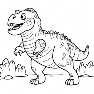 Carnotaurus Roaring Coloring Page 41174-32887