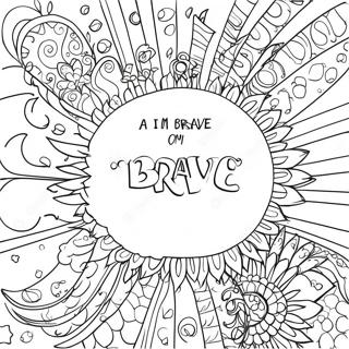 I Am Brave Affirmation Coloring Page 41183-32891