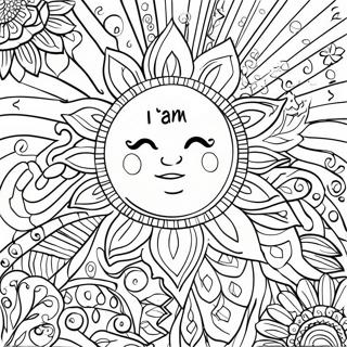 I Am Kind Affirmation Coloring Page 41184-32893