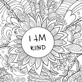 I Am Kind Affirmation Coloring Page 41184-32895