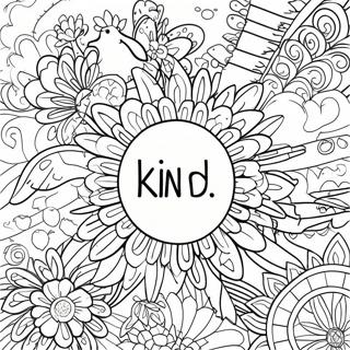 I Am Kind Affirmation Coloring Page 41184-32896