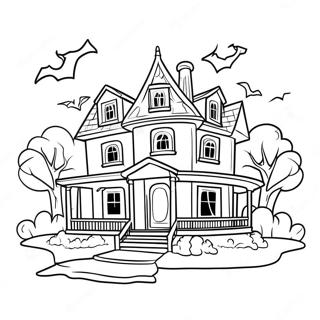 Dream House Mansion Coloring Pages