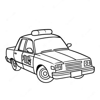 Police Car Coloring Pages