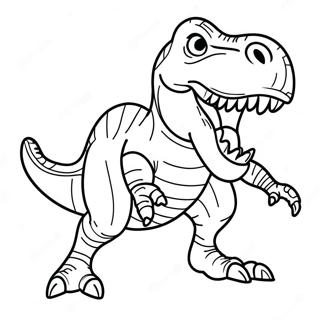 Jurassic Park Spinosaurus Vs T-Rex Coloring Pages