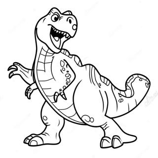 Ferocious T Rex Roaring Coloring Page 41204-32907