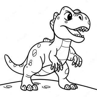 Ferocious T Rex Roaring Coloring Page 41204-32908