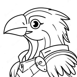 Fortnite Raven Coloring Page 41233-32929