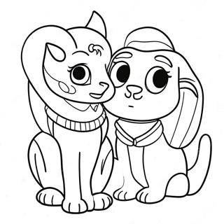 Cleo And Cuquin Coloring Pages