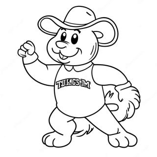 Texas A M Mascot Coloring Page 41254-32952