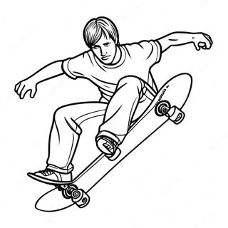 Tony Hawk Coloring Pages