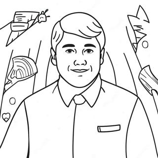 Mr Beast Coloring Page 4126-3421