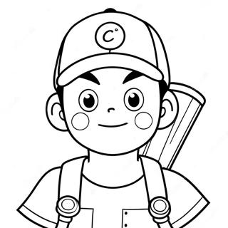 Ash Ketchum Coloring Pages