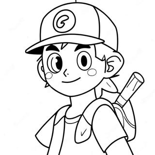 Ash Ketchum Coloring Page 41283-32970