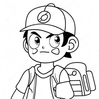 Ash Ketchum Coloring Page 41283-32971