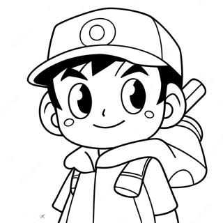 Ash Ketchum Coloring Page 41283-32972