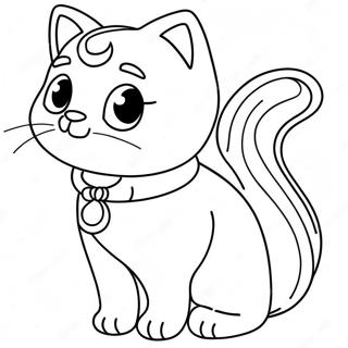 Princess Cat Coloring Pages