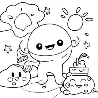 Happy Word World Characters Coloring Page 41324-33007