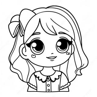 Pretty Girl Gacha Life Coloring Pages