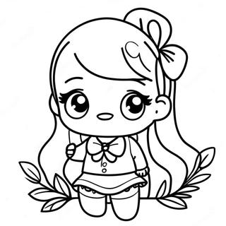 Pretty Girl Gacha Life Character Coloring Page 41333-33011