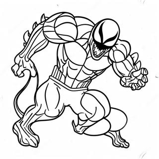 Venom Among Us Action Pose Coloring Page 41344-33021