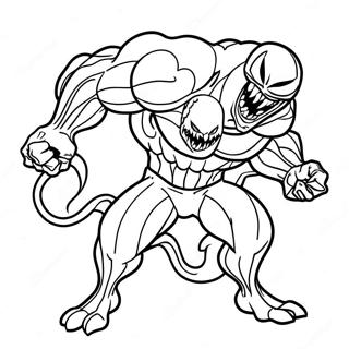 Venom Among Us Action Pose Coloring Page 41344-33022