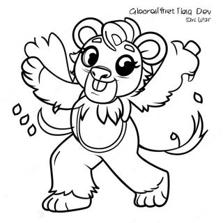 Alex The Lion Dancing Coloring Page 41354-33026